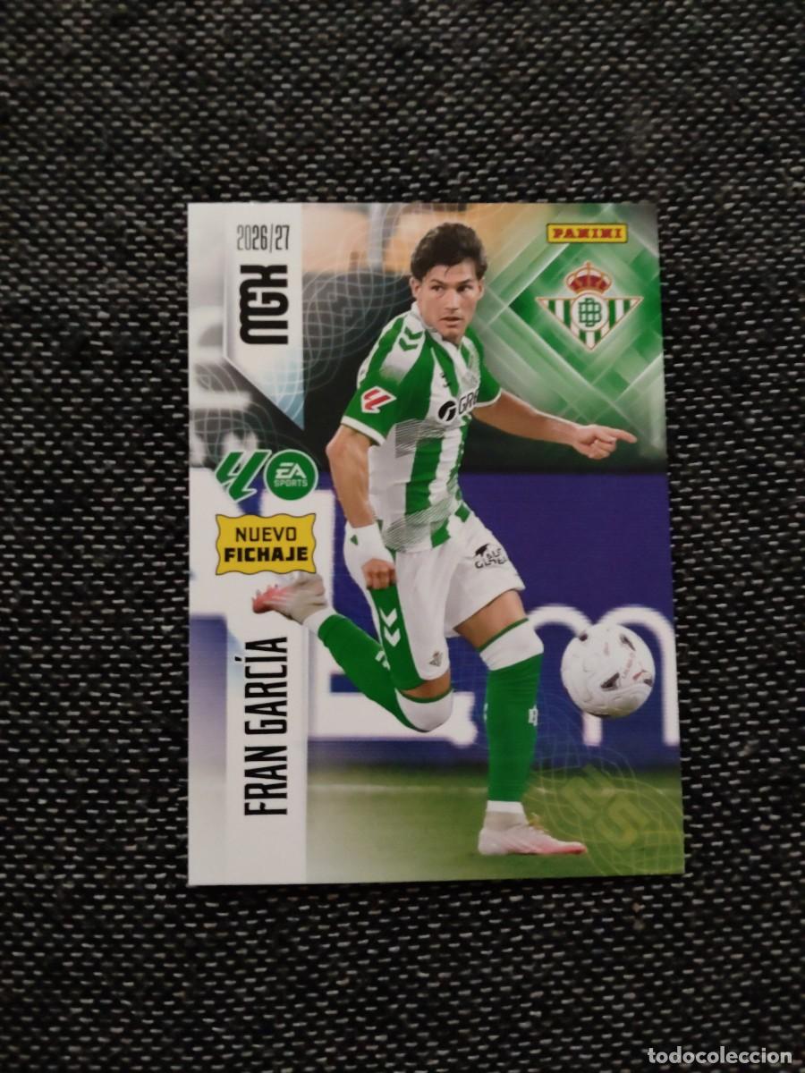 Cromos de f&uacute;tbol: 455 Fran Garc&iacute;a Betis nuevo fichaje megacracks 2026-27