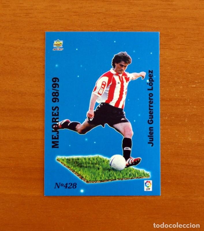 Cromos de f&uacute;tbol: Athletic Bilbao -N&ordm; 428, Guerrero -Mejores 98-99- Las Fichas de la Liga Mundicromo 1999-2000, 99-00