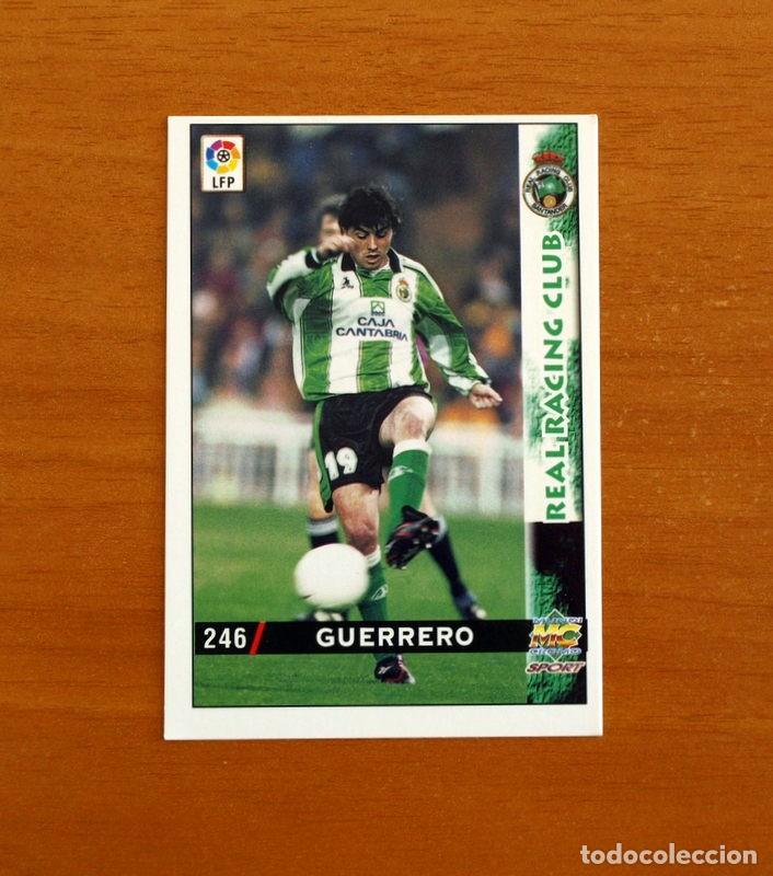 Cromos de f&uacute;tbol: Racing de Santander - N&ordm; 246 Guerrero -Baja- Mundicromo Las Fichas de la Liga 1998-1999-98-99