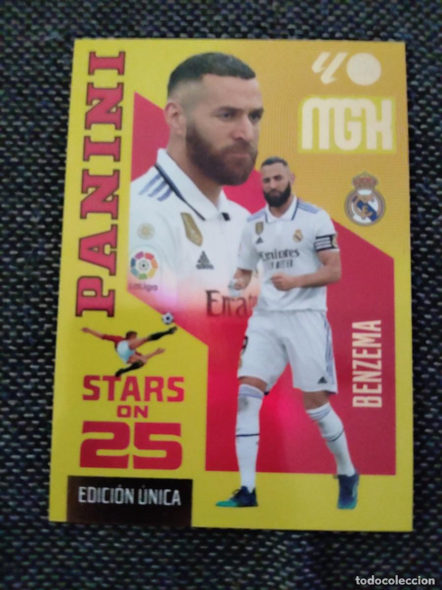Cromos de f&uacute;tbol: 441 Benzema real Madrid stars on 25 Panini megacracks 2026-27