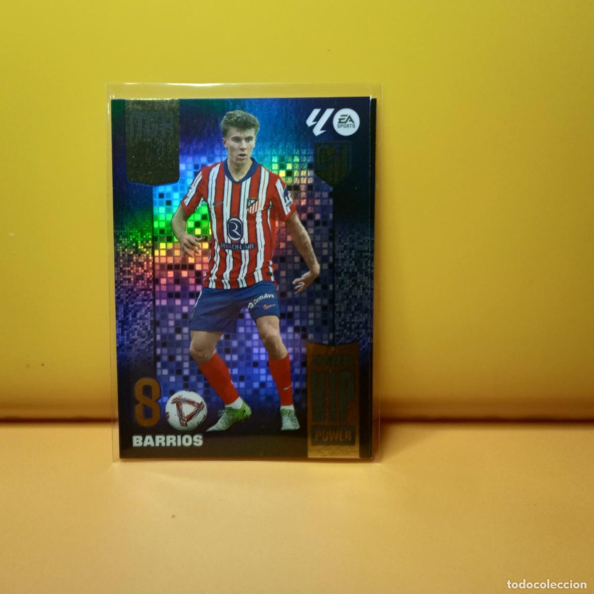 Cromos de f&uacute;tbol: MEGACRACKS 2025 2026 25 26 (ZONA VIP POWER) ATL&Eacute;TICO DE MADRID BARRIOS P 389