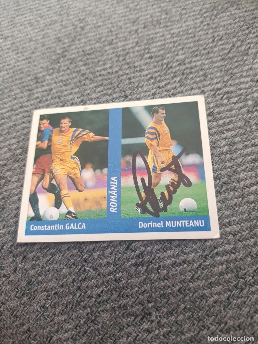 Cromos de f&uacute;tbol: Auto original de Munteanu Rumania