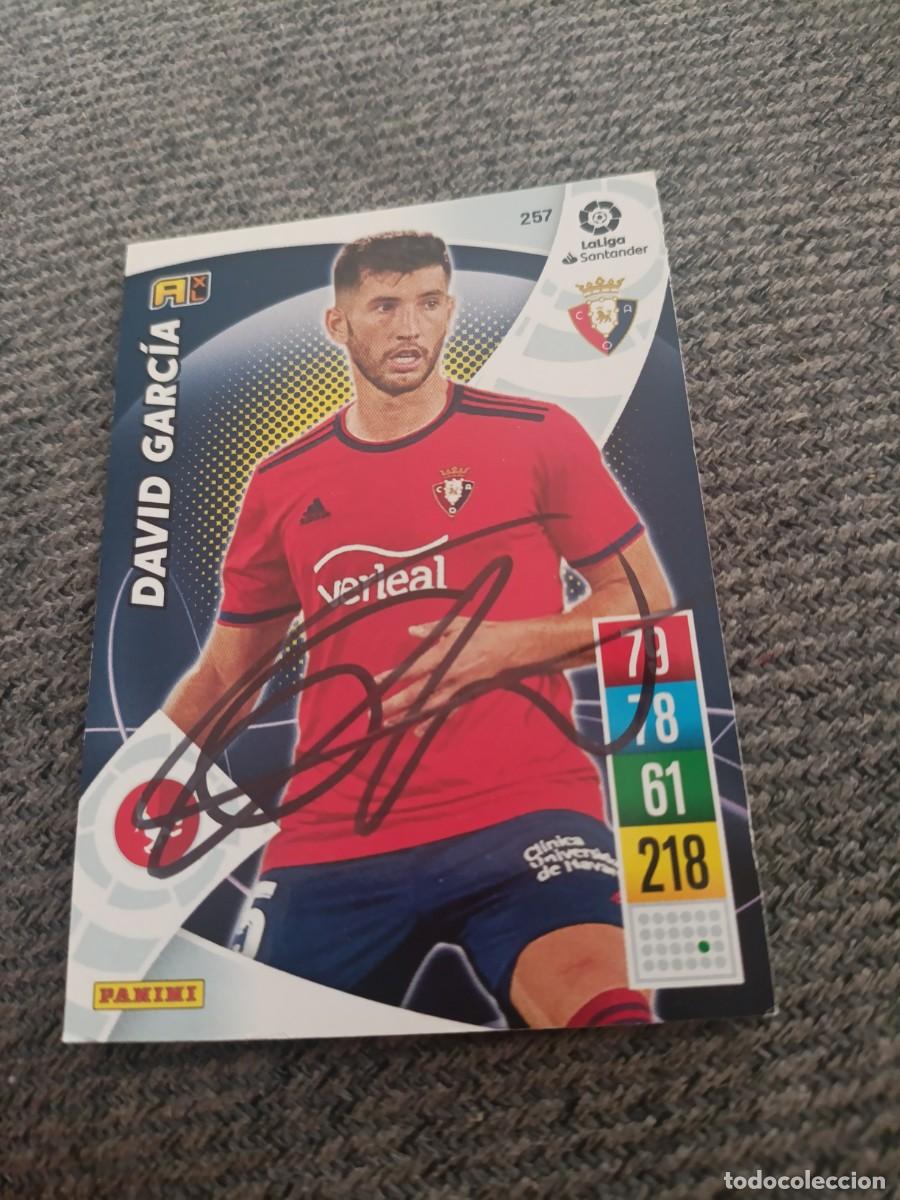 Cromos de f&uacute;tbol: Auto original de David Garc&iacute;a (Osasuna) - Foto 1