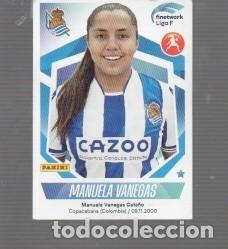 Cromos de f&uacute;tbol: CROMO DE LIGA FEMENINA DEL A&Ntilde;O 2022 / 23 CASA PANINI REAL SOCIEDAD JUGADORA MANUELA VANEGAS N&ordm; 243