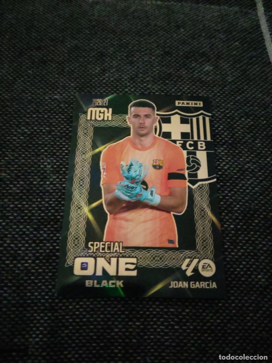 Cromos de f&uacute;tbol: Special one black Joan Garc&iacute;a FC Barcelona megacracks 2026-27