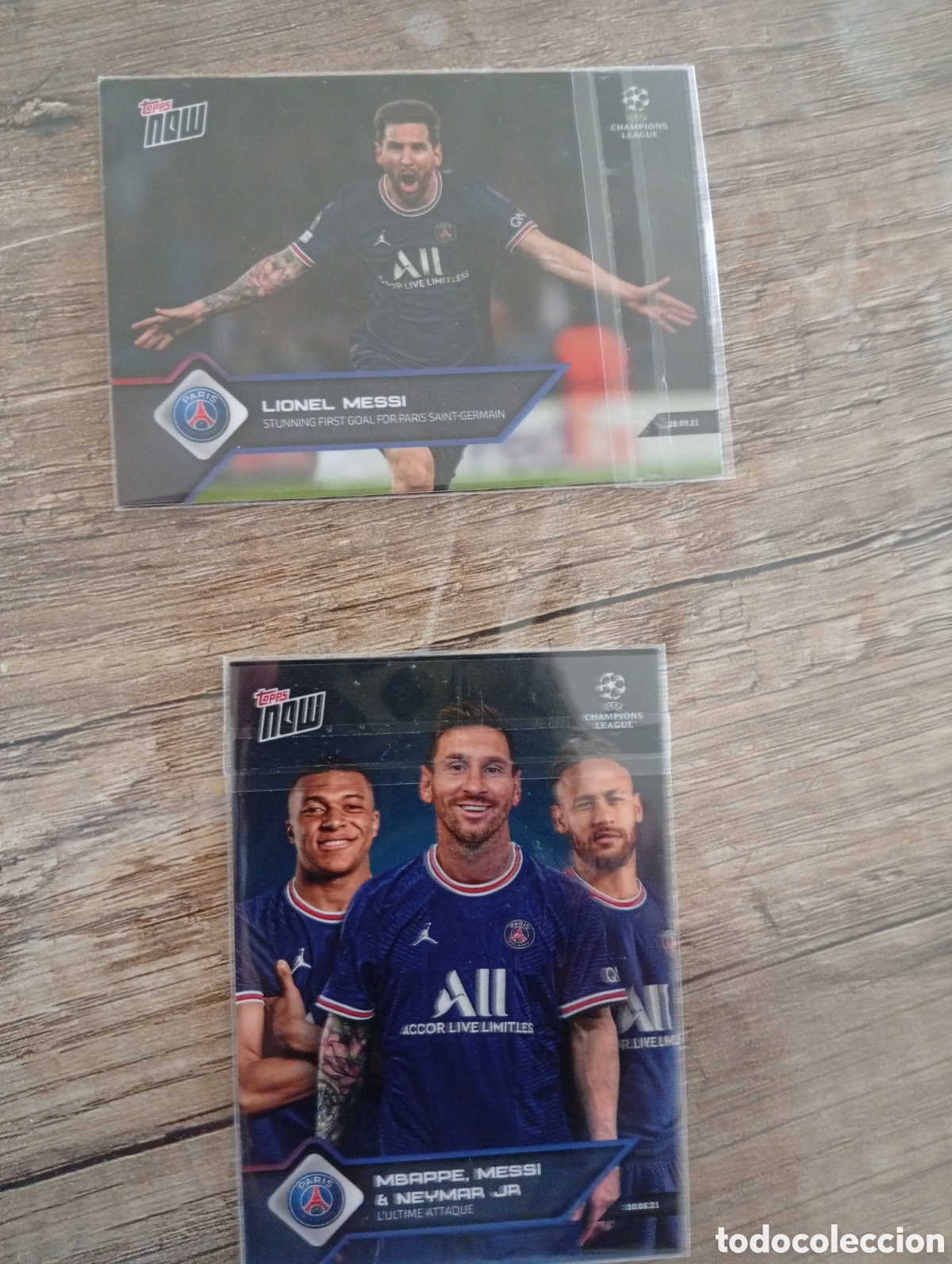 Cromos de f&uacute;tbol: Lote Messi psg topps now - Foto 2