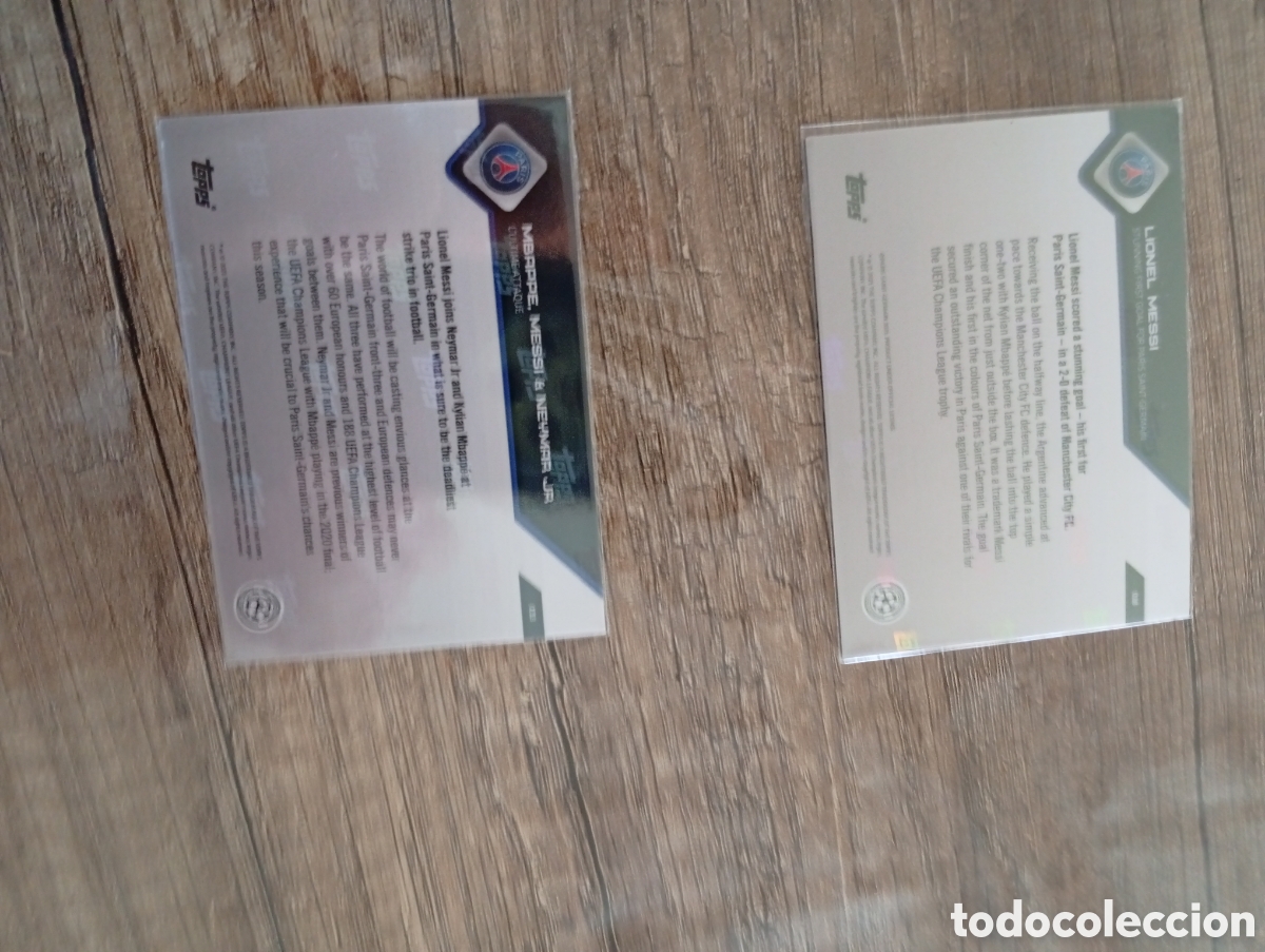 Cromos de f&uacute;tbol: Lote Messi psg topps now - Foto 3