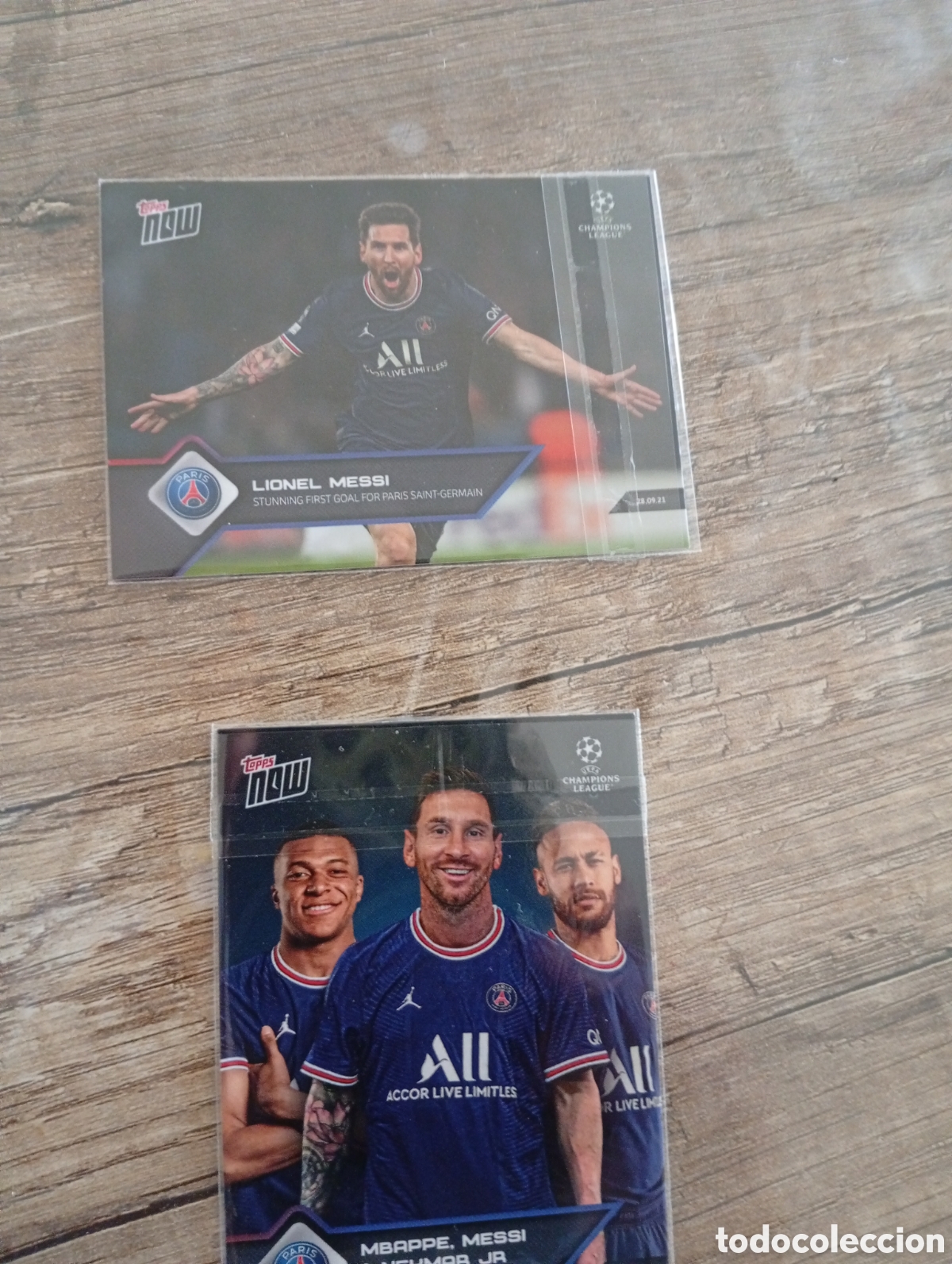 Cromos de f&uacute;tbol: Lote Messi psg topps now