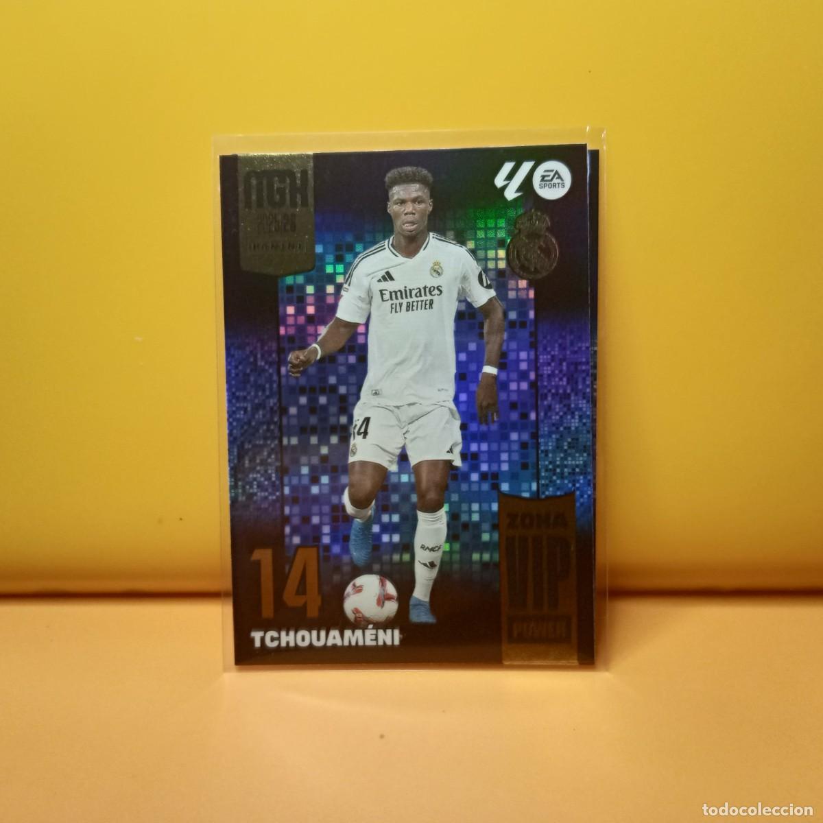 Cromos de f&uacute;tbol: MEGACRACKS 2025 2026 25 26 (ZONA VIP POWER) REAL MADRID TCHOUAM&Eacute;NI P 405