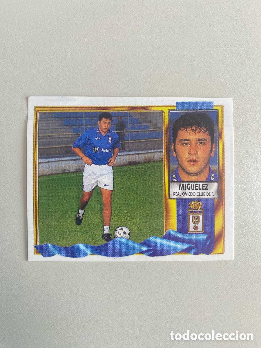 Figurine di Calcio: Miguelez Real Oviedo COLOCA Liga Este 95 96. (Ventanilla)