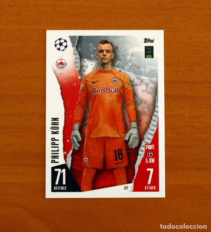 Figurine di Calcio: FC Salzburg-Salzburgo -N&ordm; 317 Philpp K&ouml;hn -Topps Match Attax Trading Card Game 2023-2024-23-24
