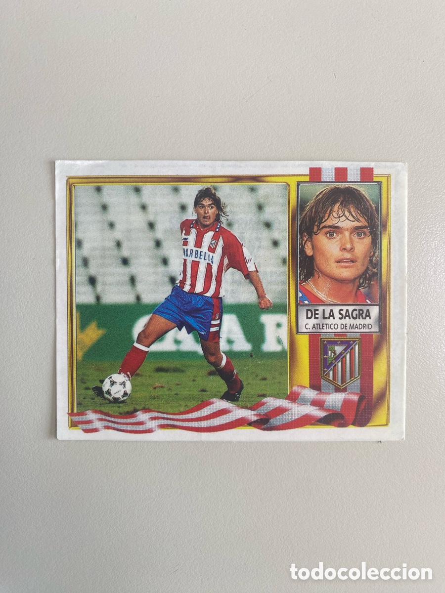 Cartes &agrave; collectionner de Football: De La Sagra Atletico de Madrid Liga Este 95 96 COLOCA (despegado)