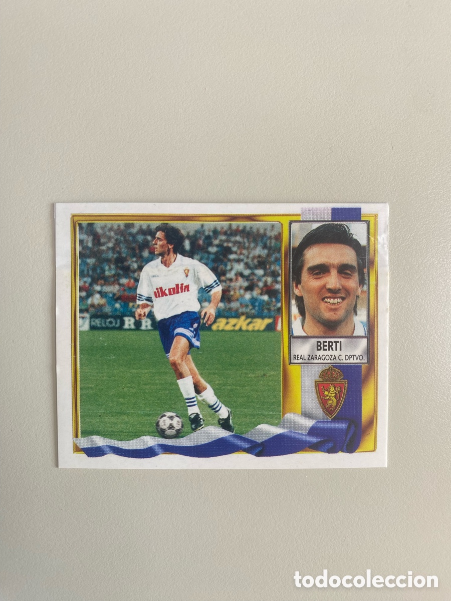 Cartes &agrave; collectionner de Football: Berti Real Zaragoza Liga Este 95 96 COLOCA (ventanilla)