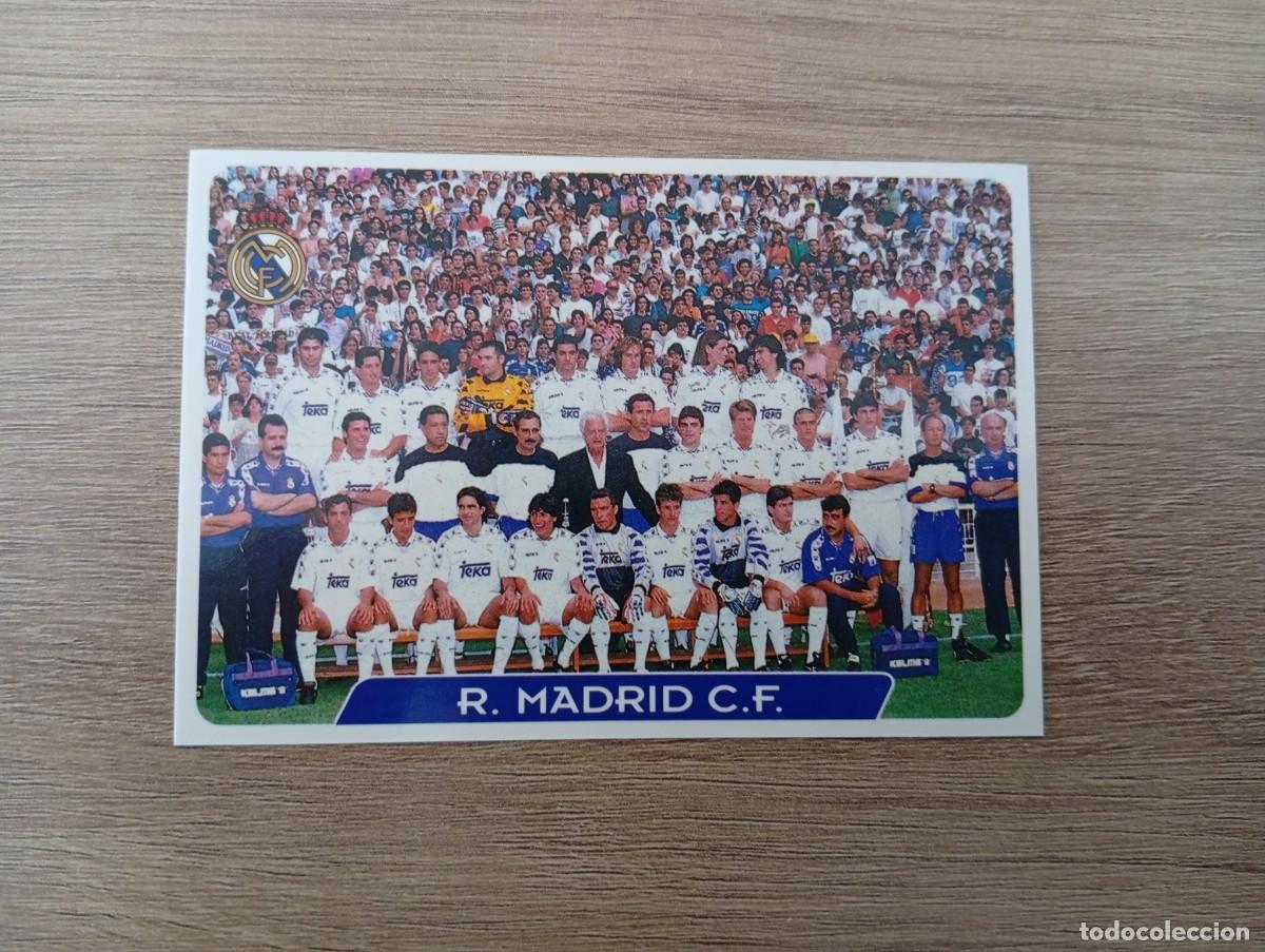 Cartes &agrave; collectionner de Football: ALINEACION REAL MADRID 1 MUNDICROMO FICHAS DE LA LIGA 95 96 1995 1996
