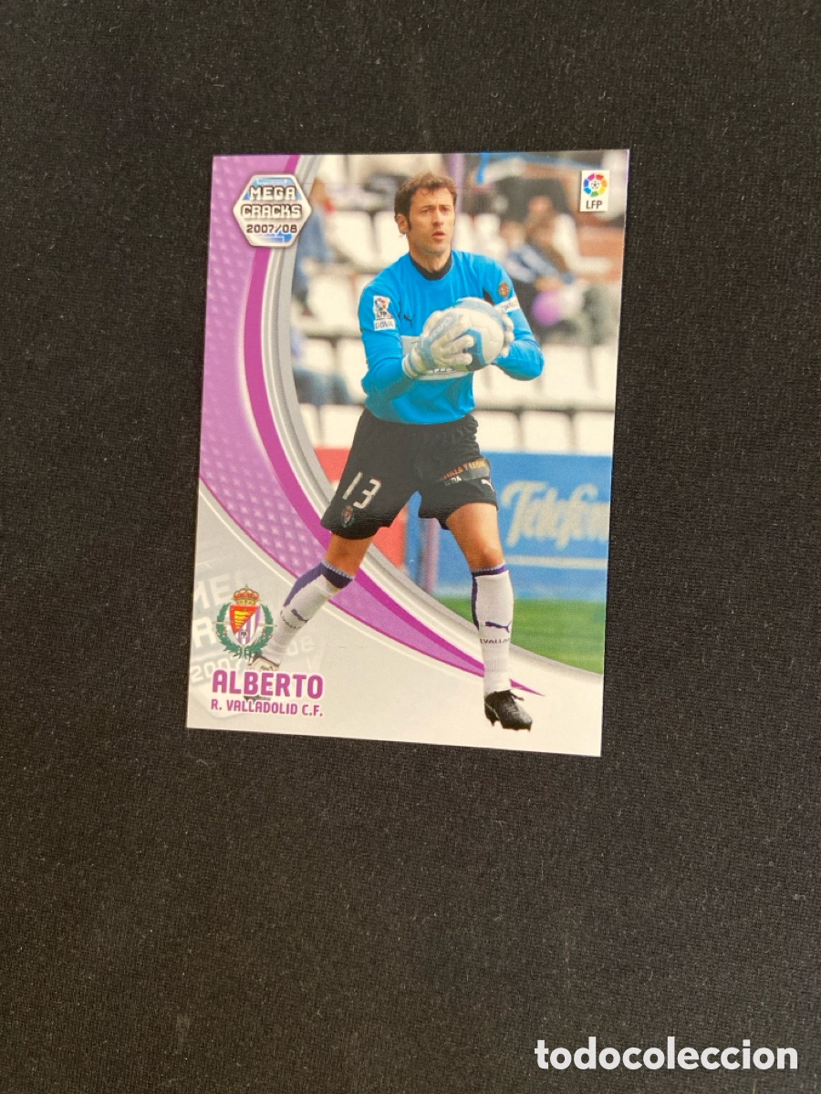 Figurine di Calcio: ALBERTO 308 (VALLADOLID) PANINI MEGACRACKS 2007-2008 07 08 CROMO CARTA M-3