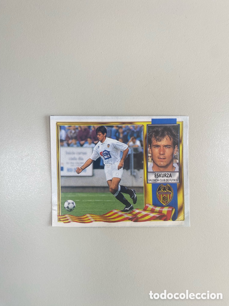 Figurine di Calcio: Eskurza Valencia Liga Este 95 96 COLOCA (despegado)