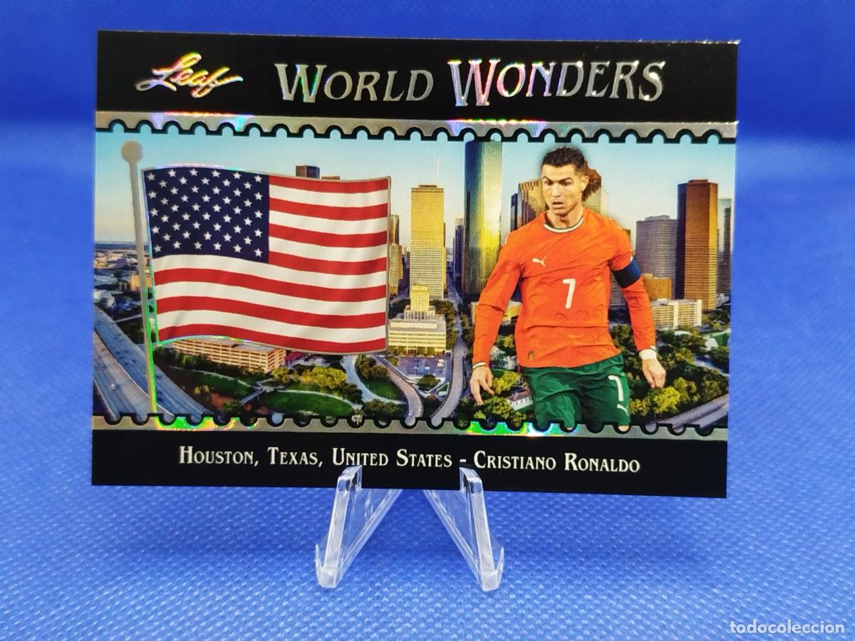 Football Stickers: #2 CRISTIANO RONALDO PORTUGAL 2026 LEAF WORLD WONDERS SOCCER SET &ldquo;FIFA WORLD CUP USA MEXICO CANADA