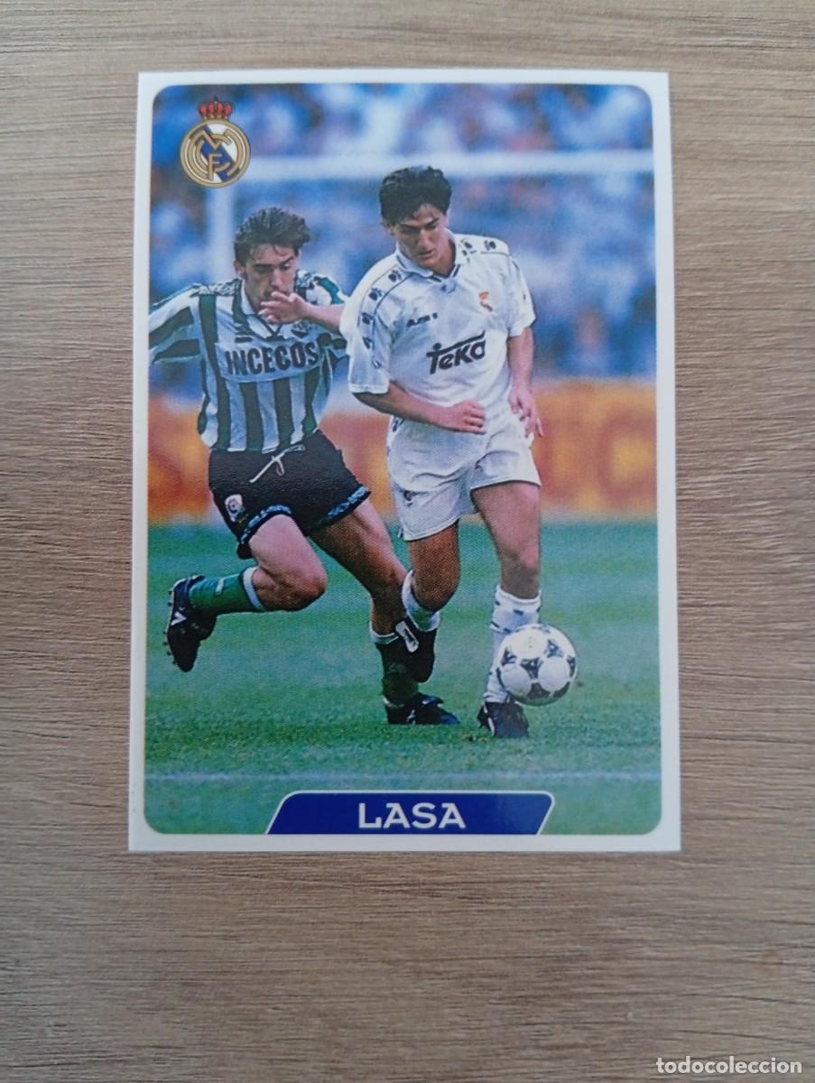 Cromos de f&uacute;tbol: LASA 7 REAL MADRID MUNDICROMO FICHAS DE LA LIGA 95 96 1995 1996