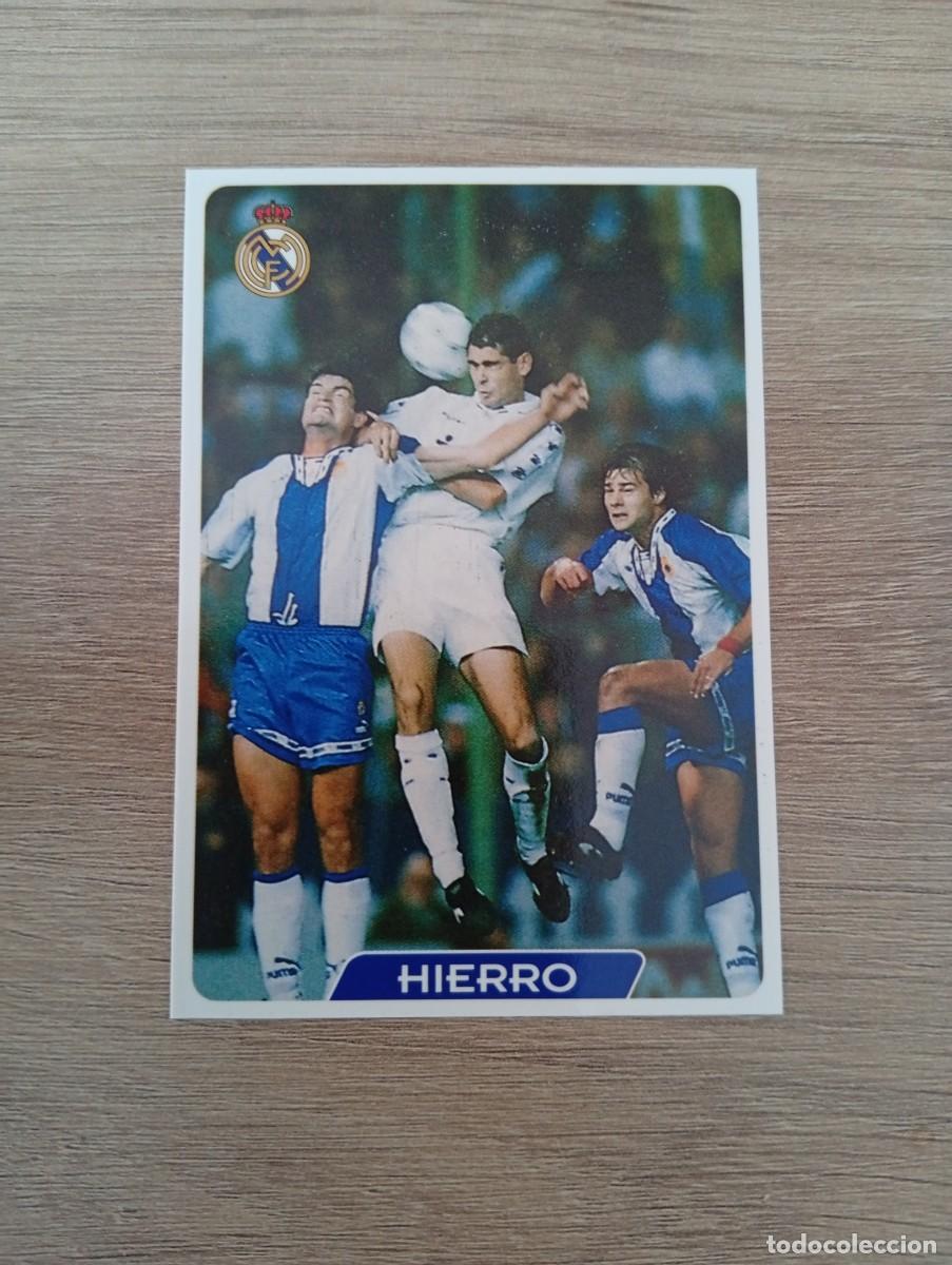 Cromos de f&uacute;tbol: HIERRO 10 REAL MADRID MUNDICROMO FICHAS DE LA LIGA 95 96 1995 1996