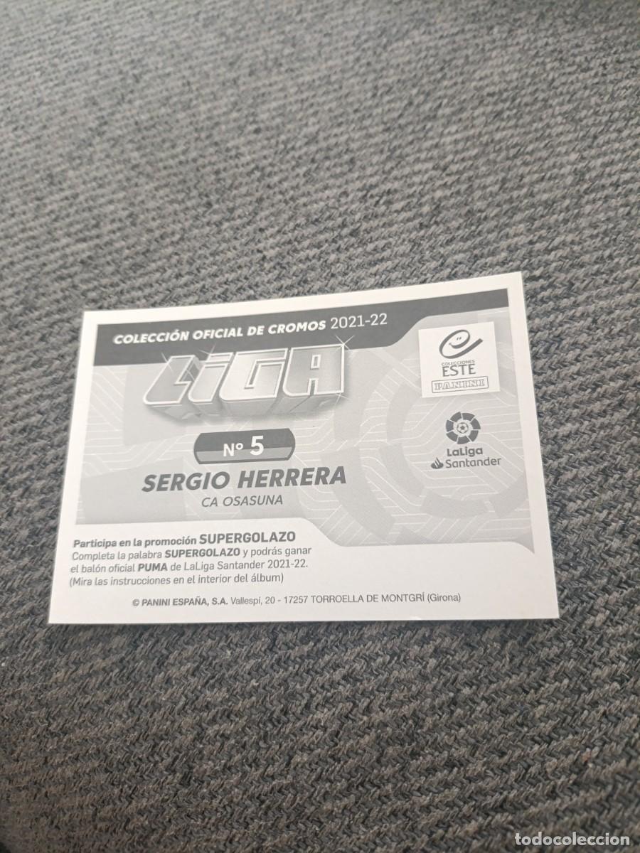 Cromos de f&uacute;tbol: Ed.este 21/22 Sergio Herrera Osasuna - Foto 2