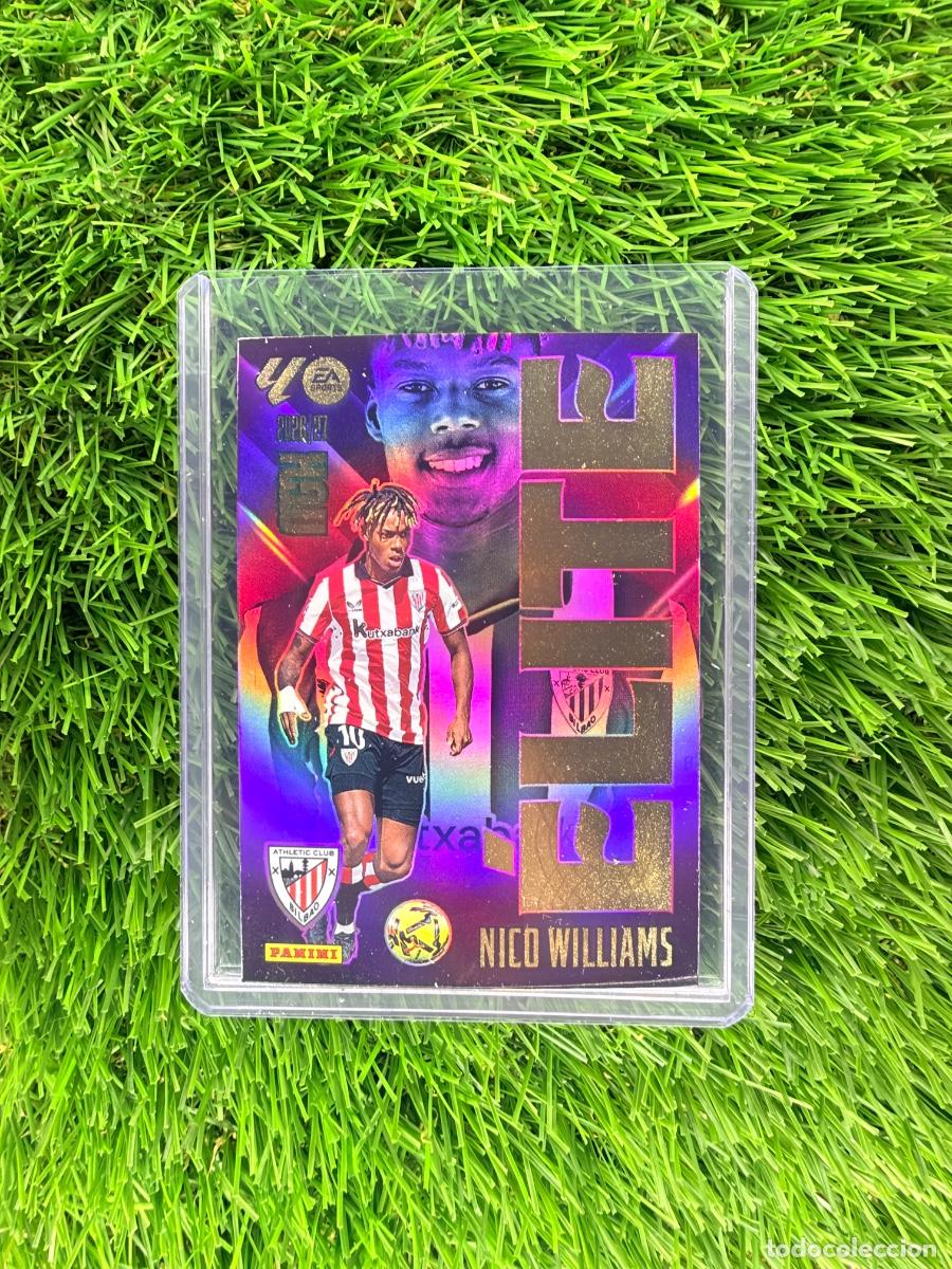 Cromos de f&uacute;tbol: N&ordm; 12 Nico Williams &Eacute;lite Athletic Club Megacracks 26 27