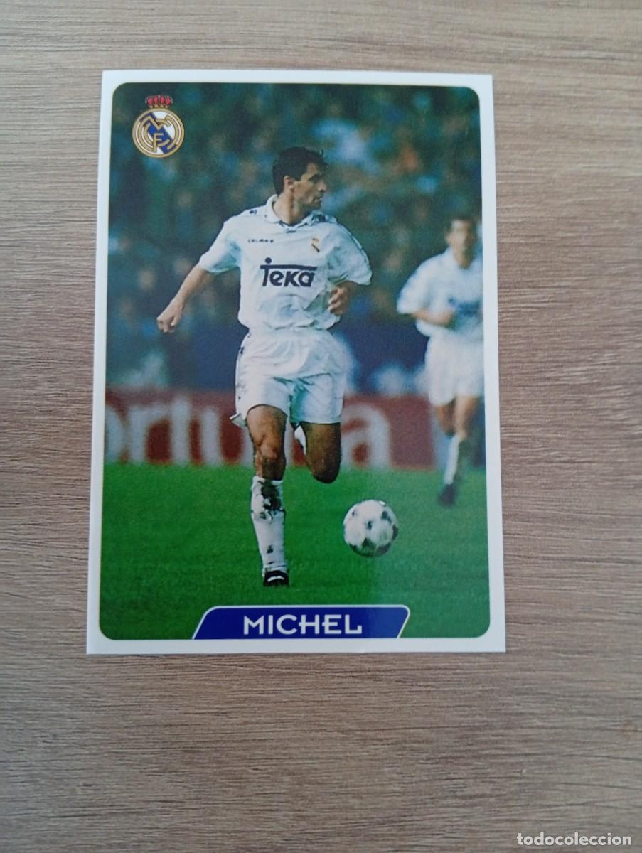 Fu&szlig;ball-Sticker: MICHEL 15 REAL MADRID MUNDICROMO FICHAS DE LA LIGA 95 96 1995 1996