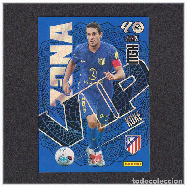 Cromos de f&uacute;tbol: MEGACRACKS 2026 2027 26 27 PANINI KOKE 400 ZONA VIP ATL&Eacute;TICO MADRID ALBUM COLECCI&Oacute;N LIGA MGK
