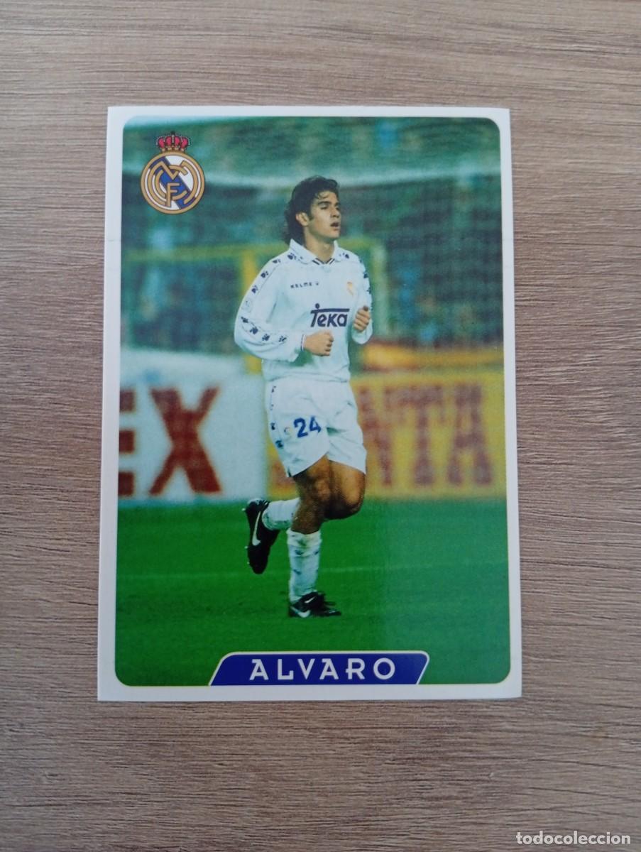 Cromos de f&uacute;tbol: ALVARO 18 ULTIMA HORA REAL MADRID MUNDICROMO FICHAS DE LA LIGA 95 96 1995 1996