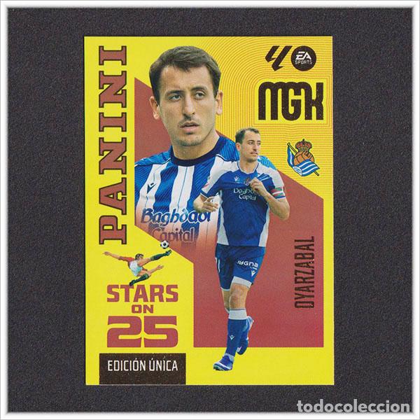 Cromos de f&uacute;tbol: MEGACRACKS 2026 2027 26 27 PANINI OYARZABAL 448 STARS ON 25 REAL SOCIEDAD LIGA EDICI&Oacute;N UNICA MGK