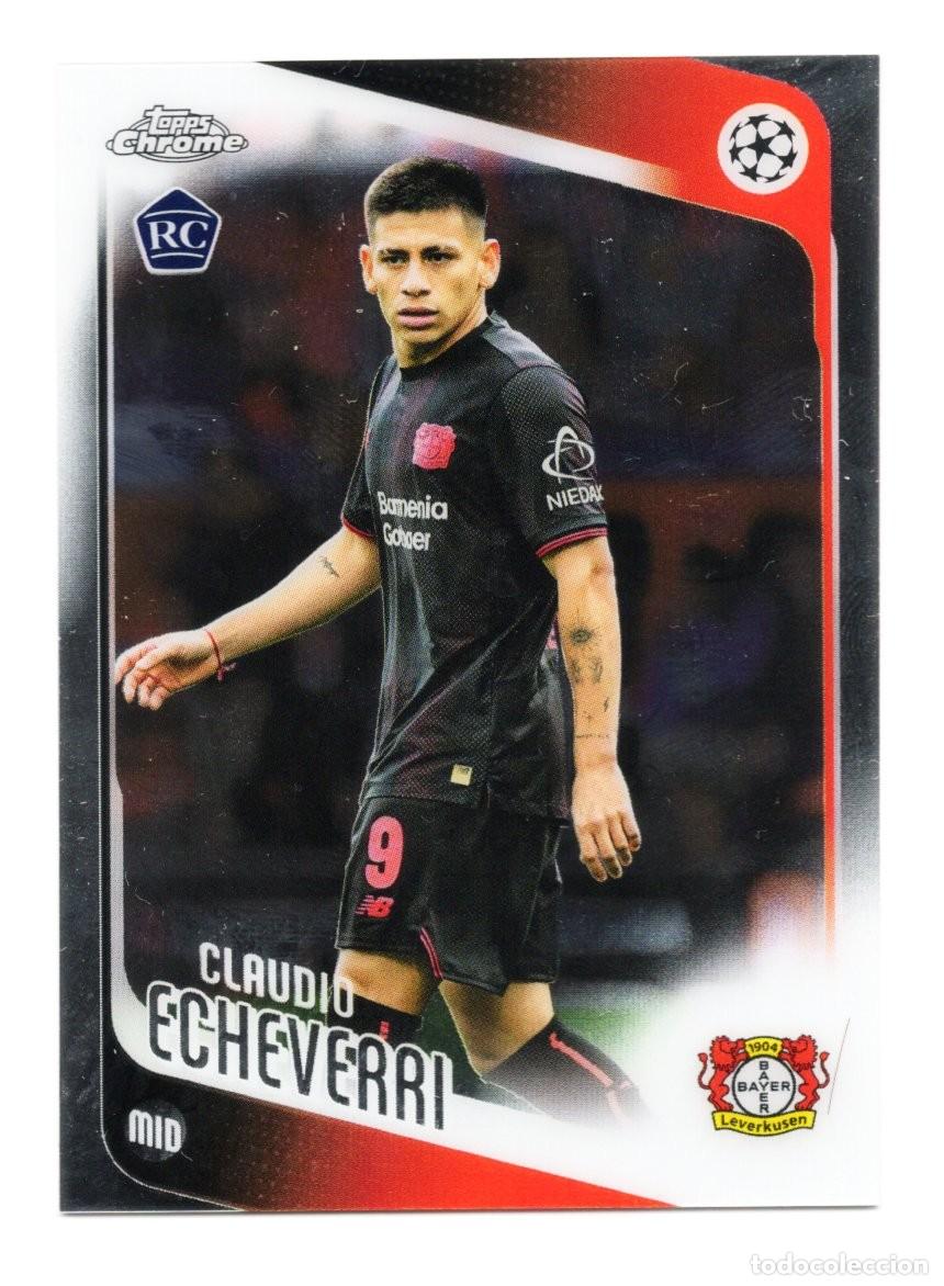 Cromos de f&uacute;tbol: Claudio Echeverri RC Bayer 04 Leverkusen Topps UCC Chrome 2025 2026