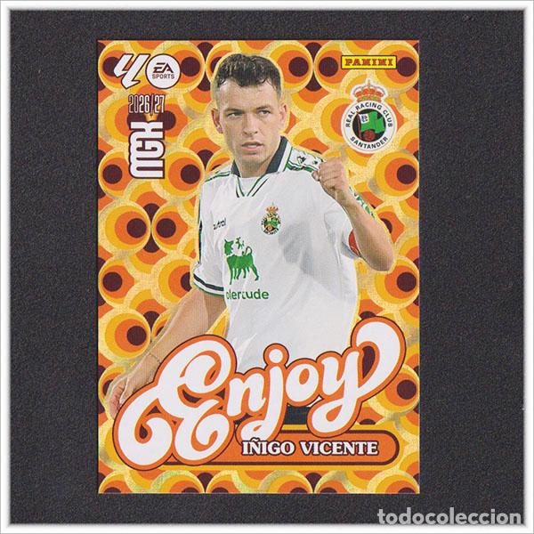 Cromos de f&uacute;tbol: MEGACRACKS 2026 2027 26 27 PANINI I&Ntilde;IGO VICENTE 383 ENJOY RACING SANTANDER COLECCI&Oacute;N ALBUM LIGA MGK