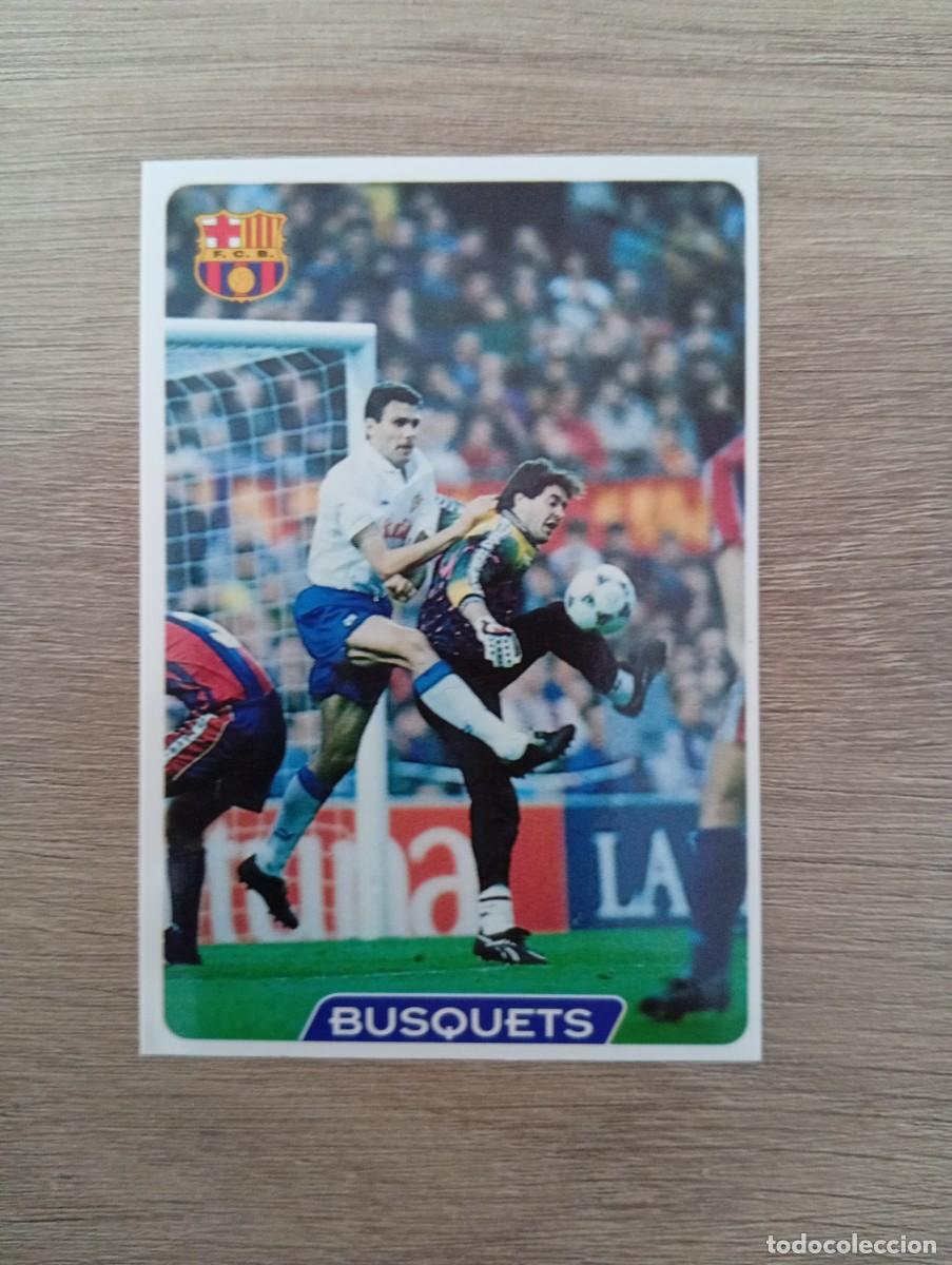 Cromos de f&uacute;tbol: BUSQUETS 57 BARCELONA MUNDICROMO FICHAS DE LA LIGA 95 96 1995 1996