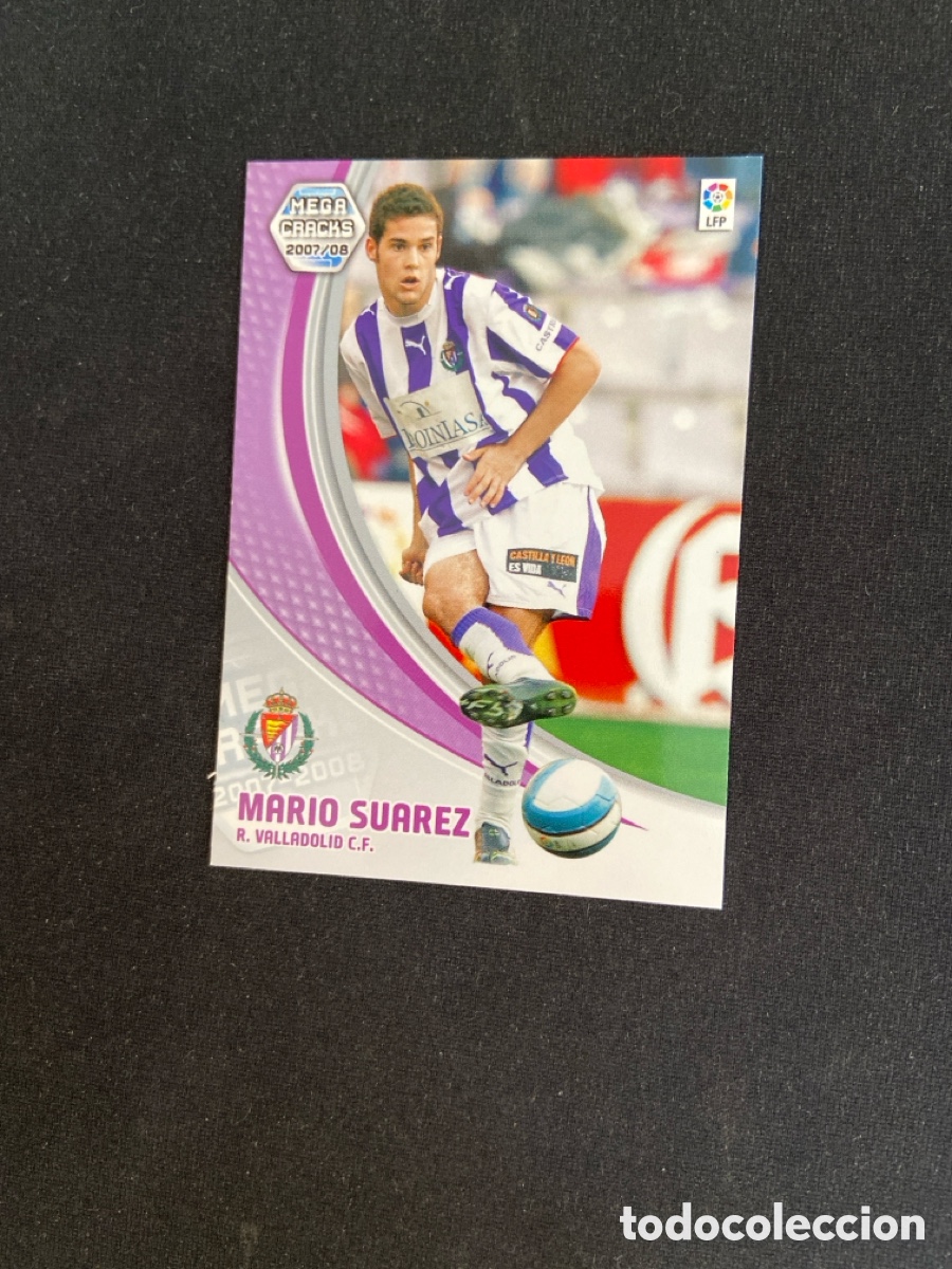 Fu&szlig;ball-Sticker: MARIO SUAREZ 317 (VALLADOLID) PANINI MEGACRACKS 2007-2008 07 08 CROMO CARTA M-3