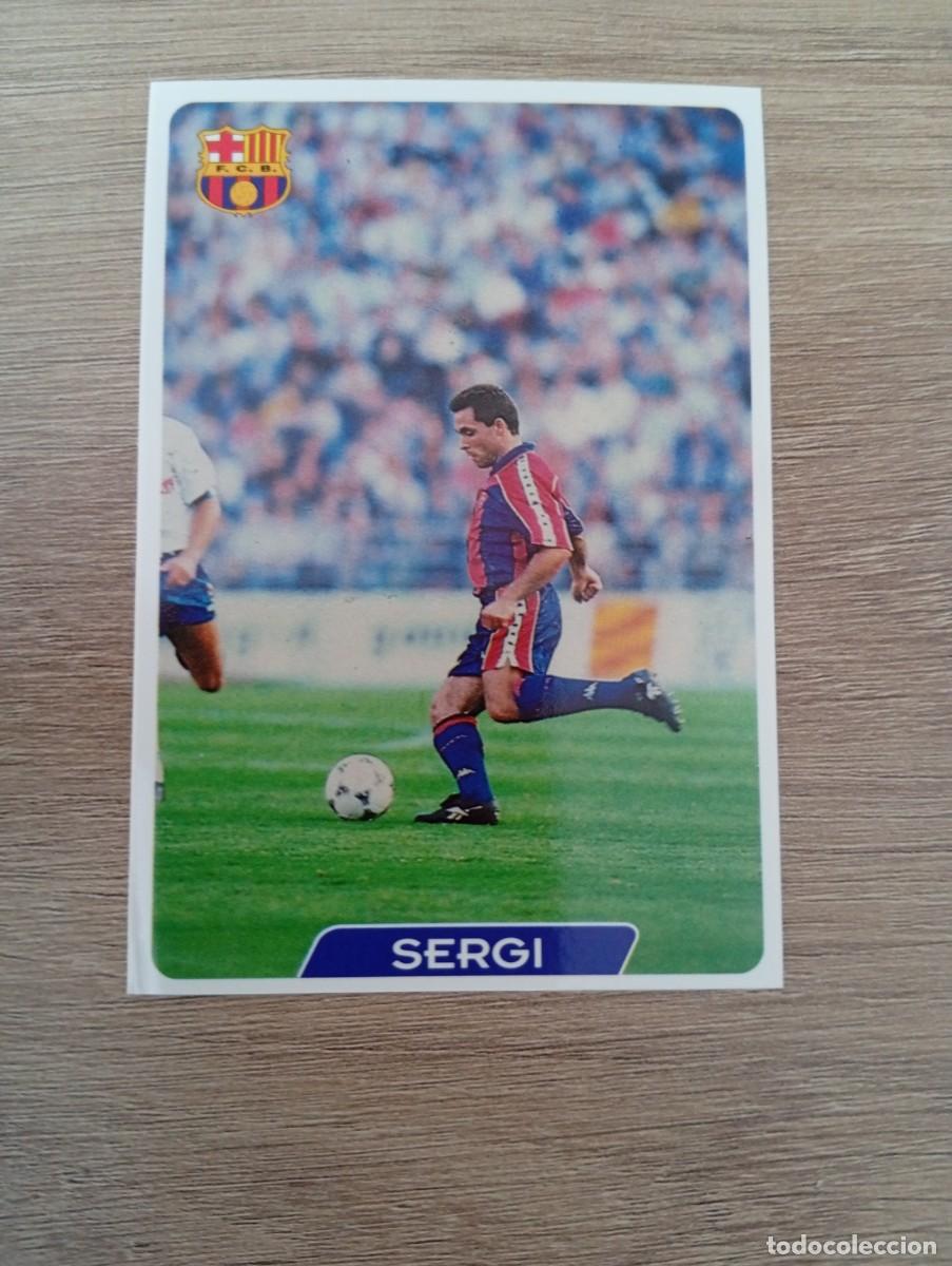 Fu&szlig;ball-Sticker: SERGI 59 BARCELONA MUNDICROMO FICHAS DE LA LIGA 95 96 1995 1996