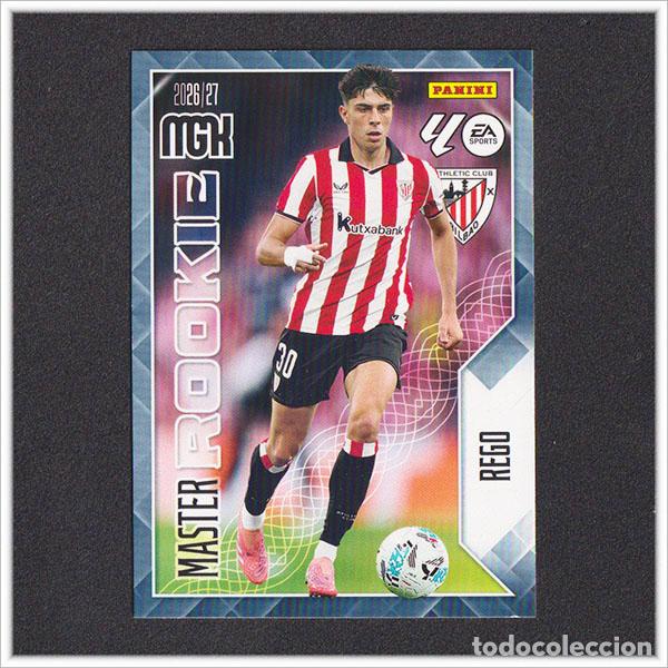 Fu&szlig;ball-Sticker: MEGACRACKS 2026 2027 26 27 PANINI REGO 418 MASTER ROOKIE ATHLETIC BILBAO COLECCI&Oacute;N LIGA ALBUM MGK