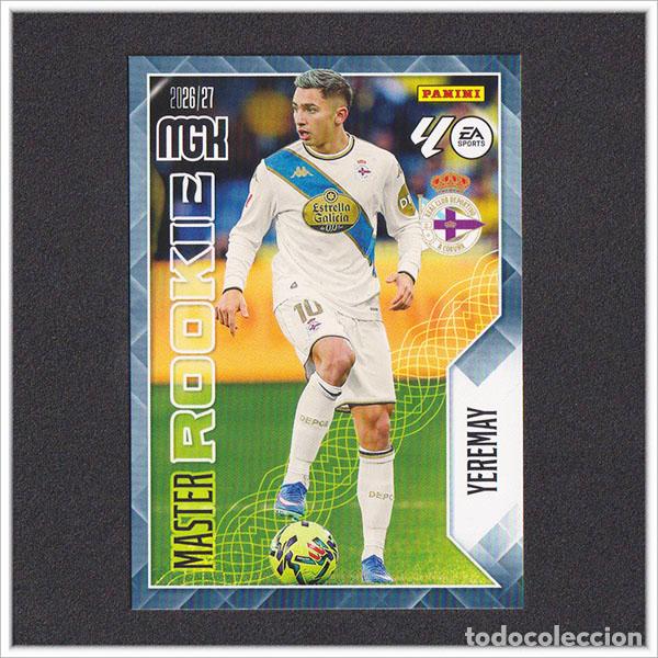 Cromos de f&uacute;tbol: MEGACRACKS 2026 2027 26 27 PANINI YEREMAY 423 MASTER ROOKIE DEPORTIVO CORU&Ntilde;A COLECCI&Oacute;N LIGA MGK