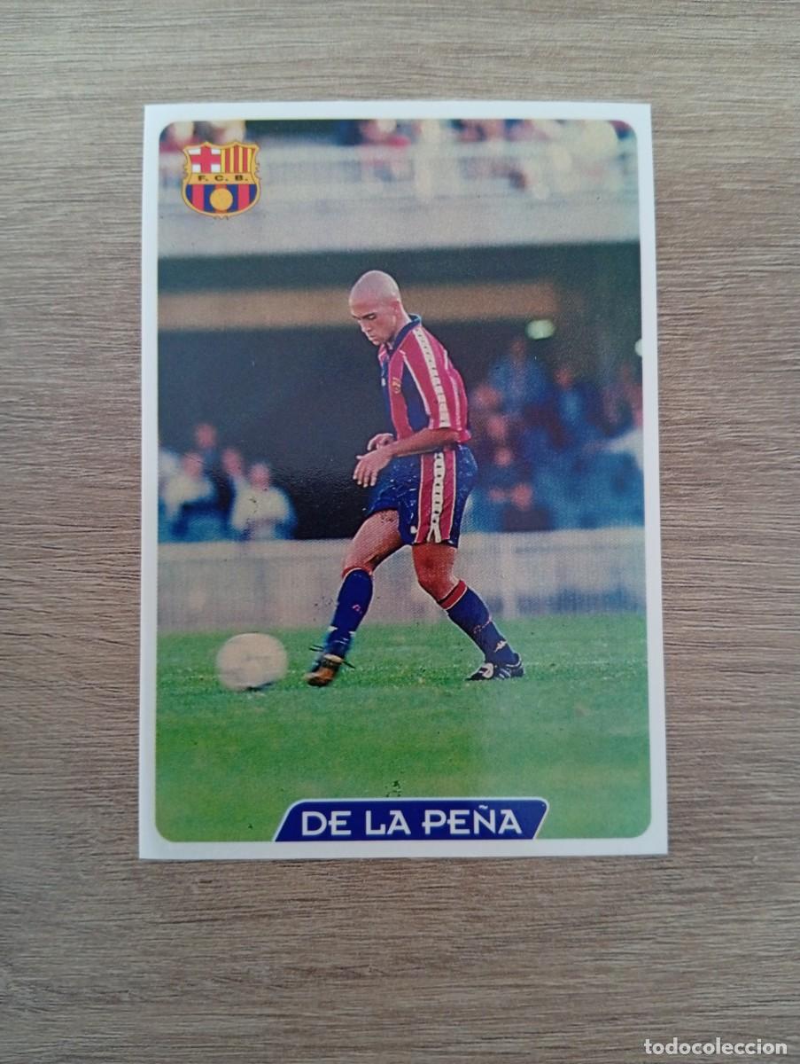 Cromos de f&uacute;tbol: DE LA PE&Ntilde;A 68 BARCELONA MUNDICROMO FICHAS DE LA LIGA 95 96 1995 1996