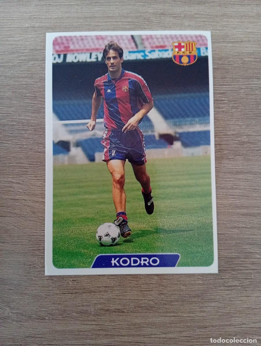 Cromos de f&uacute;tbol: KODRO 72 BARCELONA MUNDICROMO FICHAS DE LA LIGA 95 96 1995 1996