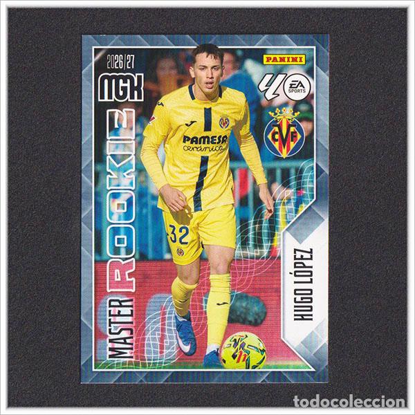 Football Stickers: MEGACRACKS 2026 2027 26 27 PANINI HUGO PEREZ 412 MASTER ROOKIE VILLARREAL COLECCI&Oacute;N ALBUM LIGA MGK