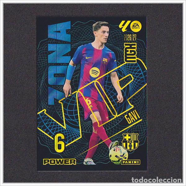 Football Stickers: MEGACRACKS 2026 2027 26 27 PANINI GAVI 394 394P ZONA VIP POWER BARCELONA BAR&Ccedil;A COLECCI&Oacute;N LIGA MGK