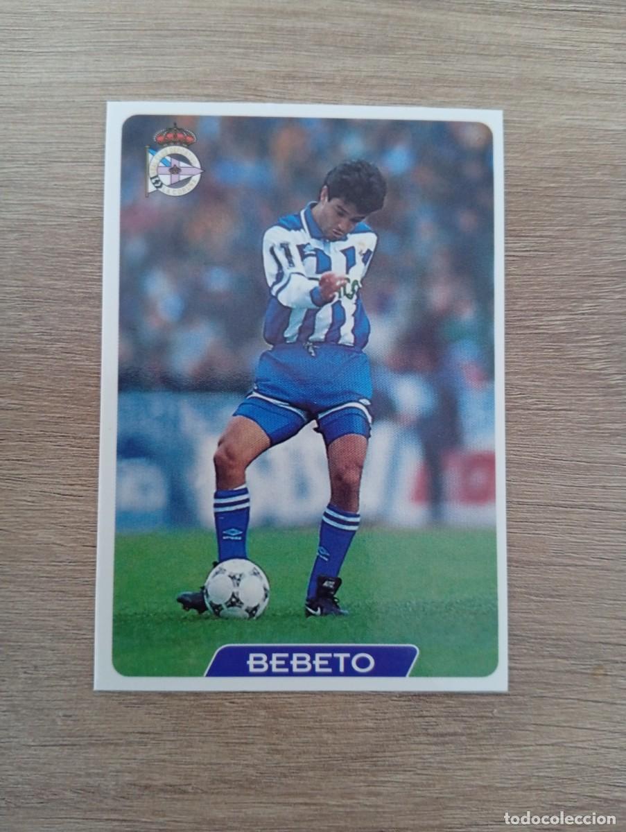 Football Stickers: BEBETO 36 DEPORTIVO DE LA CORU&Ntilde;A MUNDICROMO FICHAS DE LA LIGA 95 96 1995 1996