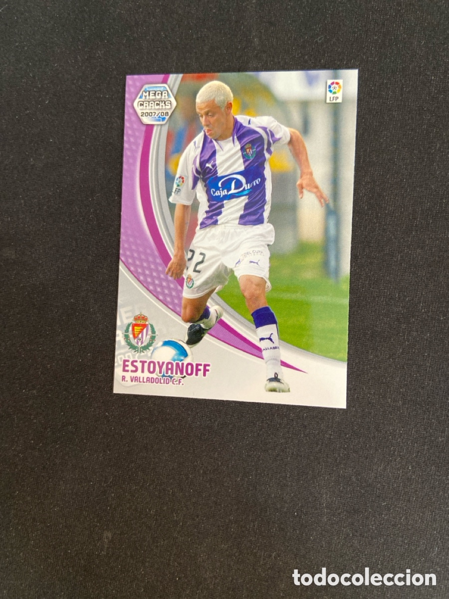 Football Stickers: ESTOYANOFF 318 BIS (VALLADOLID) PANINI MEGACRACKS 2007-2008 07 08 CROMO CARTA M-3