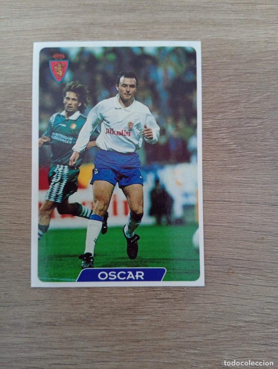 Cromos de f&uacute;tbol: OSCAR 118 ZARAGOZA MUNDICROMO FICHAS DE LA LIGA 95 96 1995 1996