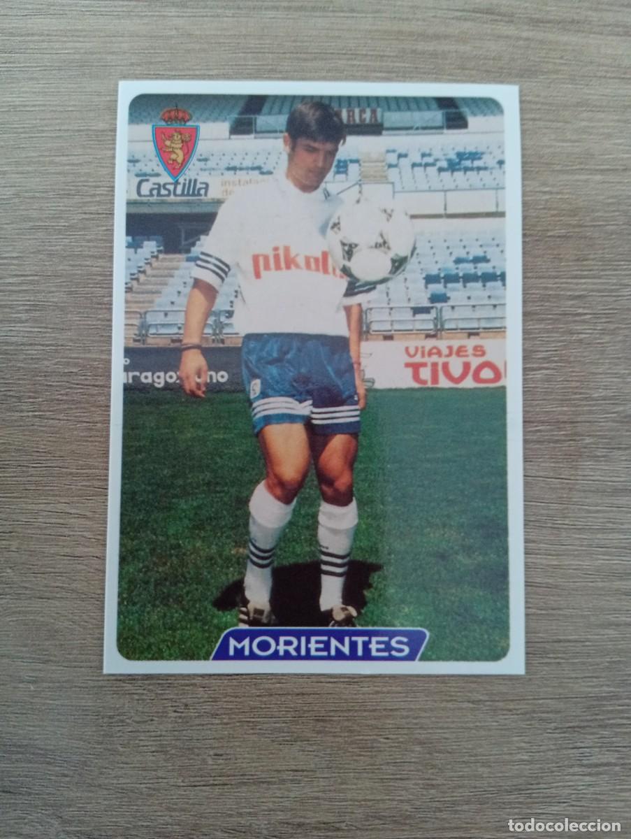 Cromos de f&uacute;tbol: MORIENTES 124 ULTIMA HORA ZARAGOZA MUNDICROMO FICHAS DE LA LIGA 95 96 1995 1996