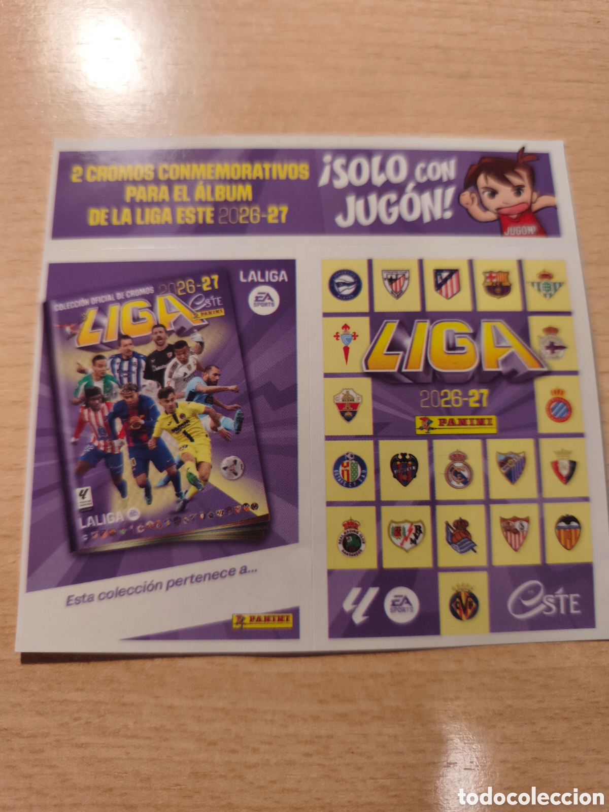 Cromos de f&uacute;tbol: CROMOS CONMEMORATIVOS LIGA ESTE 2026 2027 PANINI 26 27