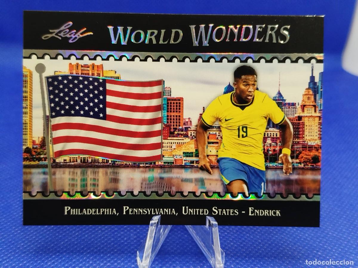 Cromos de f&uacute;tbol: #4 ENDRICK BRASIL 2026 LEAF WORLD WONDERS SOCCER SET &ldquo;FIFA WORLD CUP USA & MEXICO & CANADA