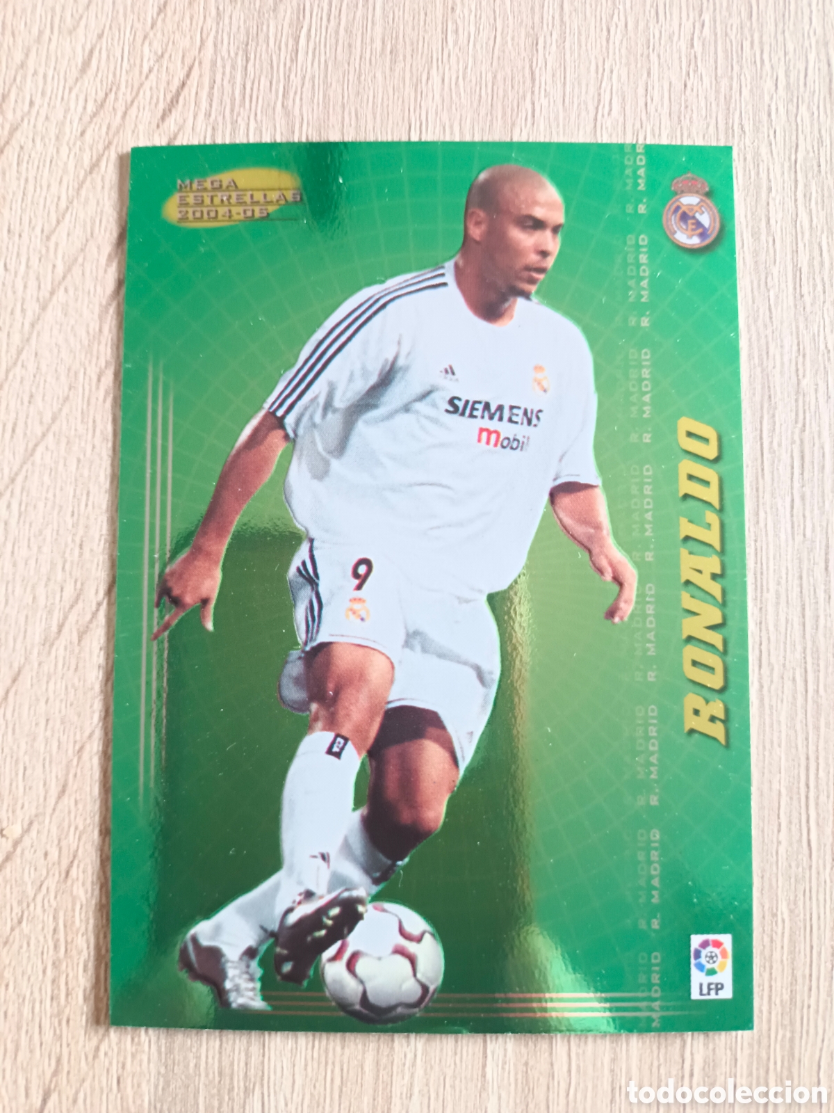 Cromos de f&uacute;tbol: 2004-2005 MEGACRACKS RONALDO -REAL MADRID N 395. EXCELENTE ESTADO.