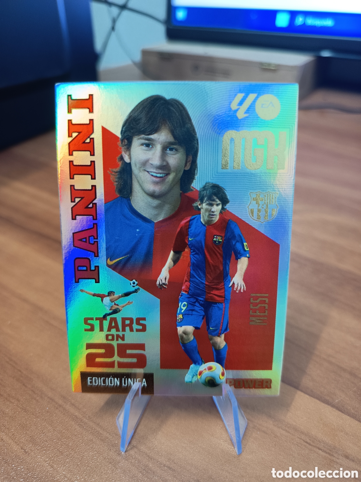 Cromos de f&uacute;tbol: 440P MESSI BARCELONA STARS ON 25 POWER EDICION UNICA MEGACRACKS 2026 2027 26 27 MGK