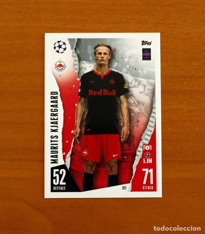 Cromos de f&uacute;tbol: FC Salzburg-Salzburgo -N&ordm; 321 Maurits Kjaergaard-Topps Match Attax Trading Card Game 2023-2024-23-24
