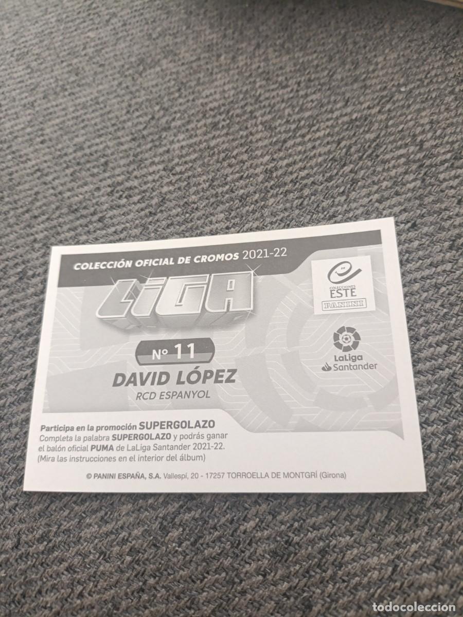 Cromos de f&uacute;tbol: Ed.este 21/22 David L&oacute;pez Espa&ntilde;ol - Foto 2